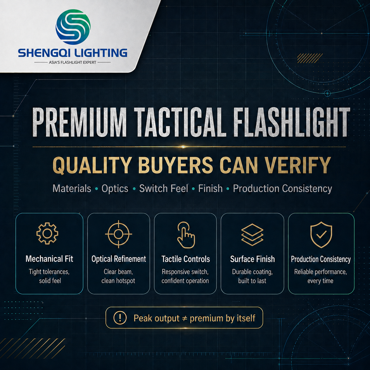Premium Tactical Flashlight: Quality You Can Actually Verify